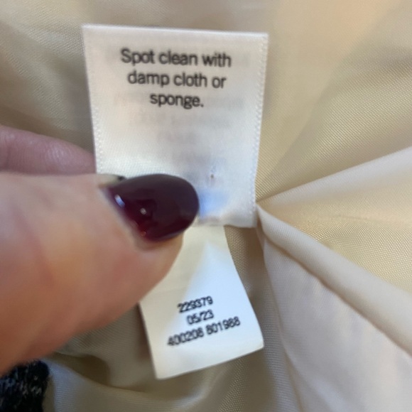 Women's Cream Faux Leather Biker Jacket - Picture 7 of 12